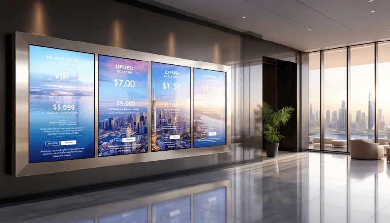 An overview of ticket prices and options for visiting The View at the Palm.