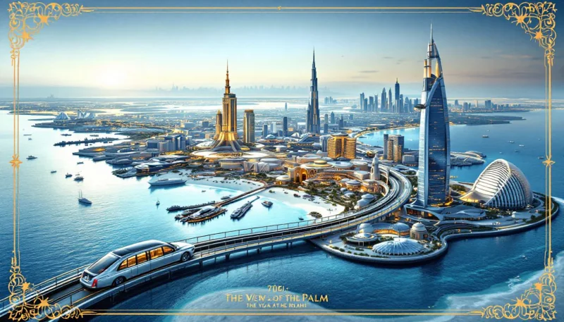 A map showing how to reach The View at The Palm, highlighting key transportation options.